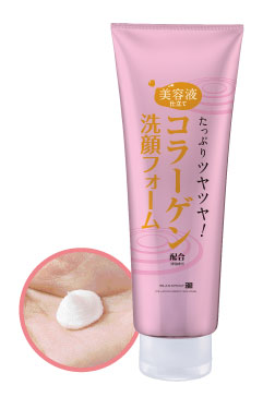 たっぷりツヤツヤ！コラーゲン 洗顔フォーム 200g